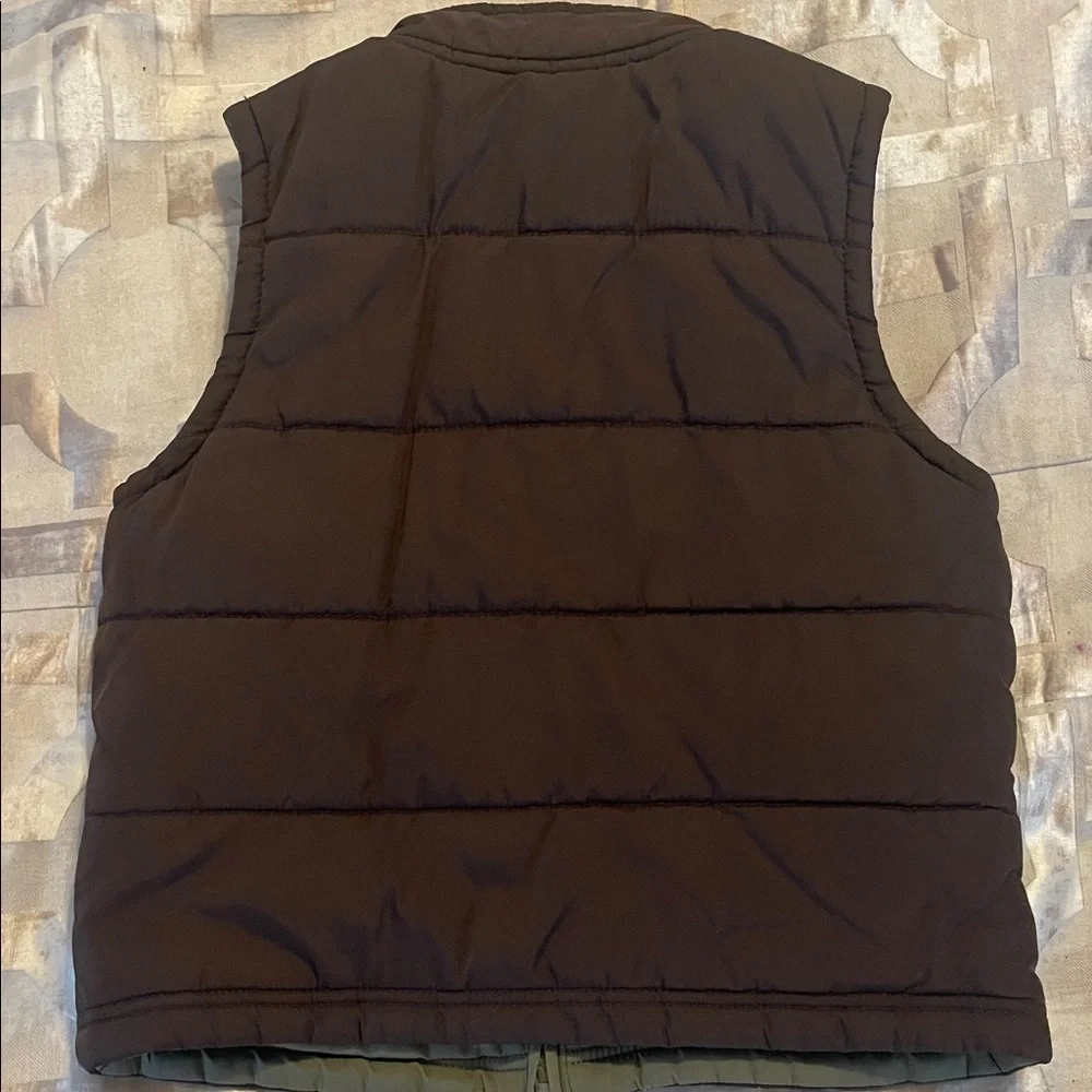 Boys Gymboree Brown Puffer Vest size 5 winter fall